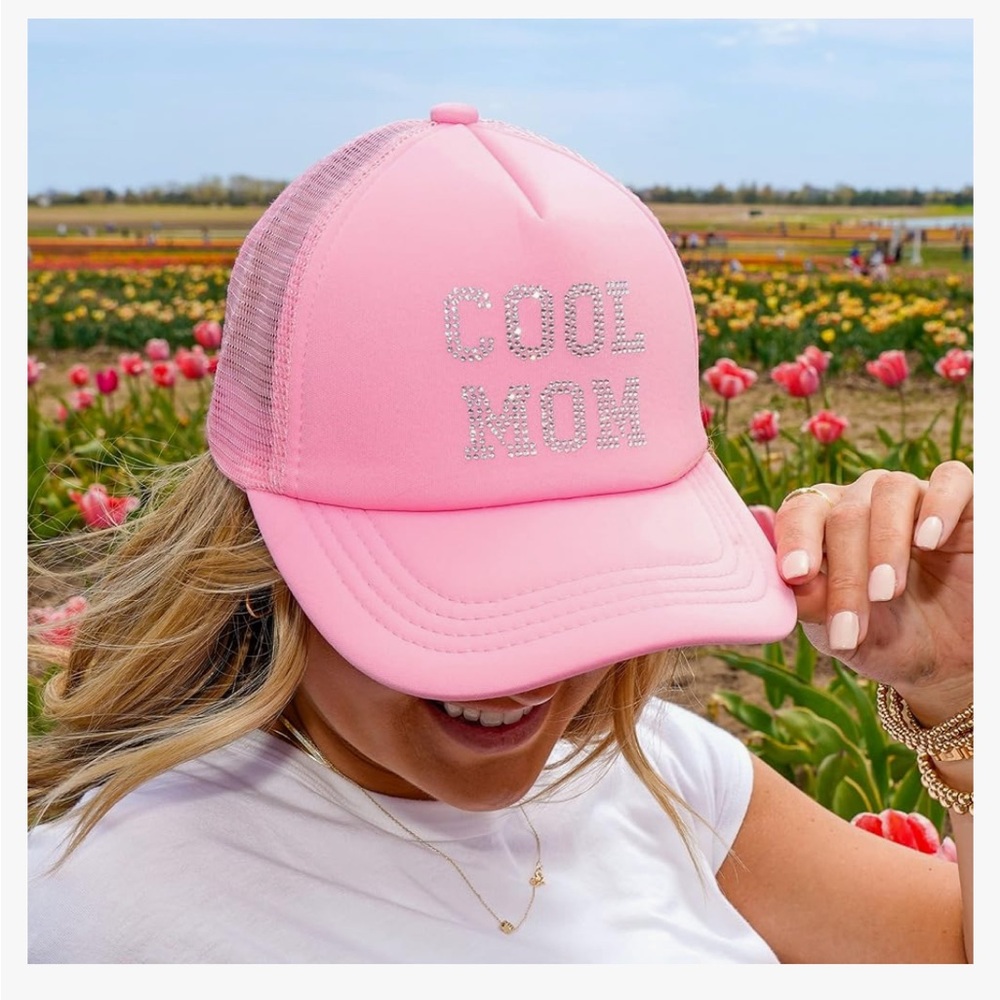 C.C Pink 'Cool Mom' Trucker Hat